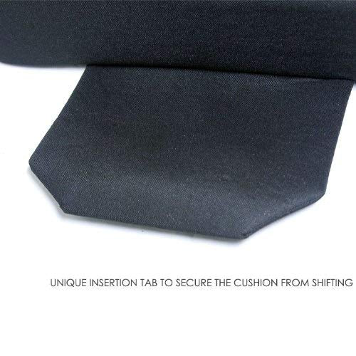 Yupbizauto New Breathable Comfortable Ergonomic Wedge Car Seat Office Chair Back Support Cushion (Black Mesh)