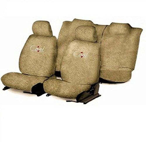 REXBURG Sweat Control (Beige) Towel Split Seat Cover for Hyundai i20 (20082013)