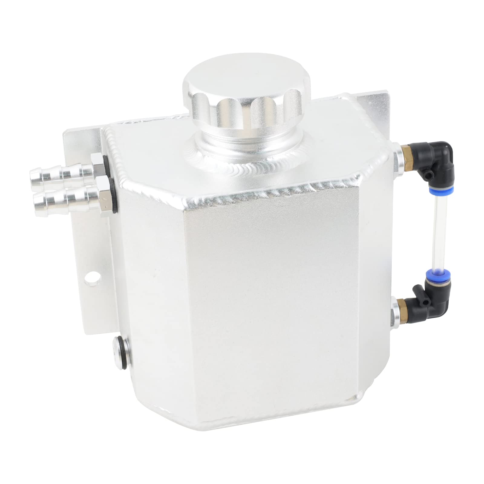 BAGARAATAN Universal 1L Coolant Radiator Tank,Coolant Overflow Tank radiator Overflow Tank,Expansion Tank Recovery Water Tank Re