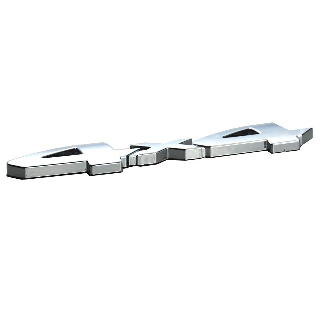 4x4 Chrome Fender Side Rear Emblem Badge With Adhesive For Truck/Suv/Pickup Rear Tailgate Tail Gate Door 4Wd (Chrome)