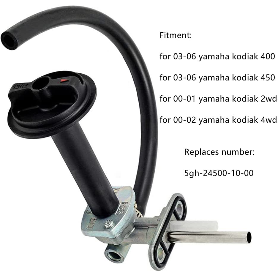 Earlyred Fuel Tank Switch Valve with Lever Screw Compatible with Yamaha Kodiak YFM400FA YFM450FA YFM400 YFM450 4x4 2003-2006 Fue