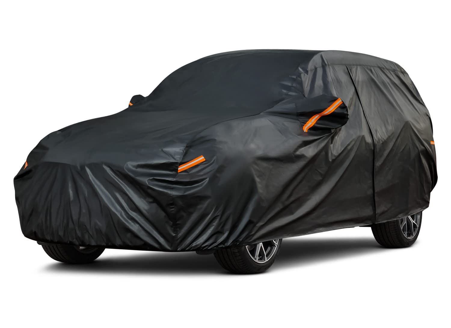 Kayme 7 Layers Heavy Duty Suv Car Cover Waterproof All Weather, Full Exterior Cover Outdoor Snow Sun Uv Protection With Zipper F
