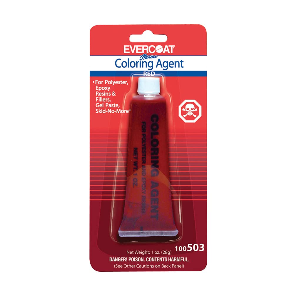 Evercoat 100503 Coloring Agent - 1 Oz, Tropical Red