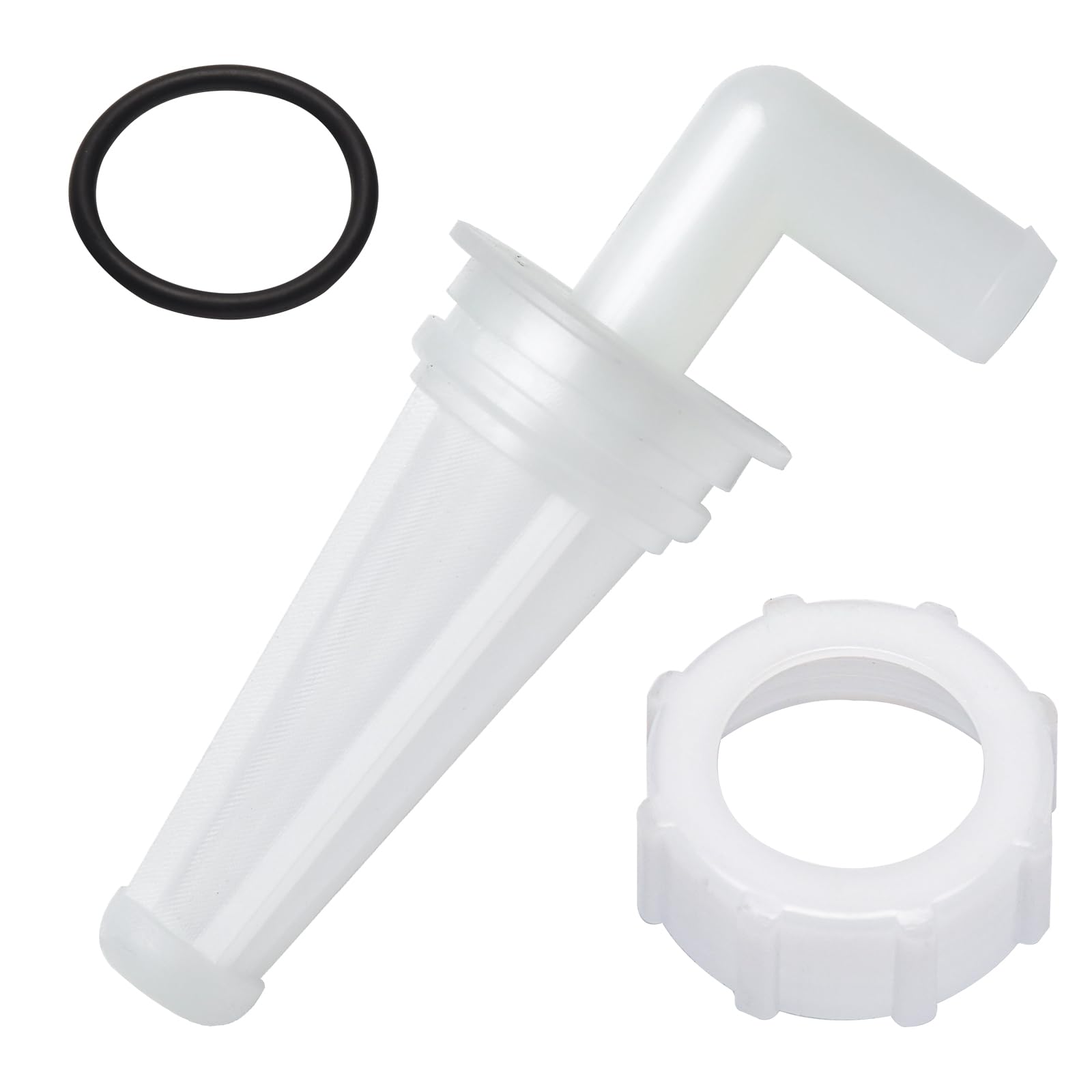 433190 0433190 Fuel Filter & 335112 Fuel Filter Nut Compatible With Evinrude Johnson Outboard BRP V4 V6 60 Deg 90 115 150 100 17