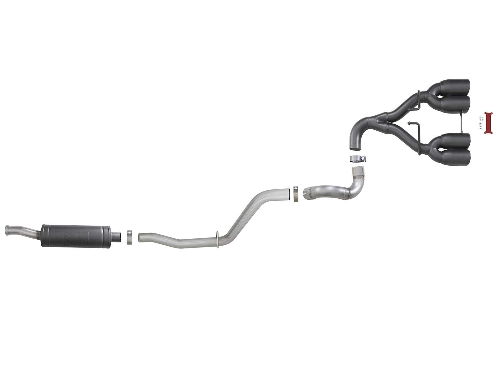 Afe Power 49-38071-B Rebel Series Performance Cat-Back Exhaust System