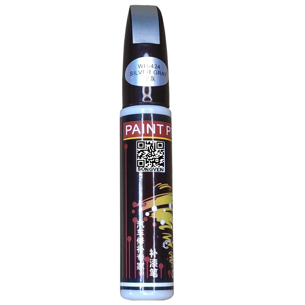 Car Scratch Removal Kit Silver Gray Easy To Use Scratch Removal For Cars Pen Deep Scratch Removal For Cars Auto Touch Up Paint Touch Up Paint Pen For Cars (Silver Gray)
