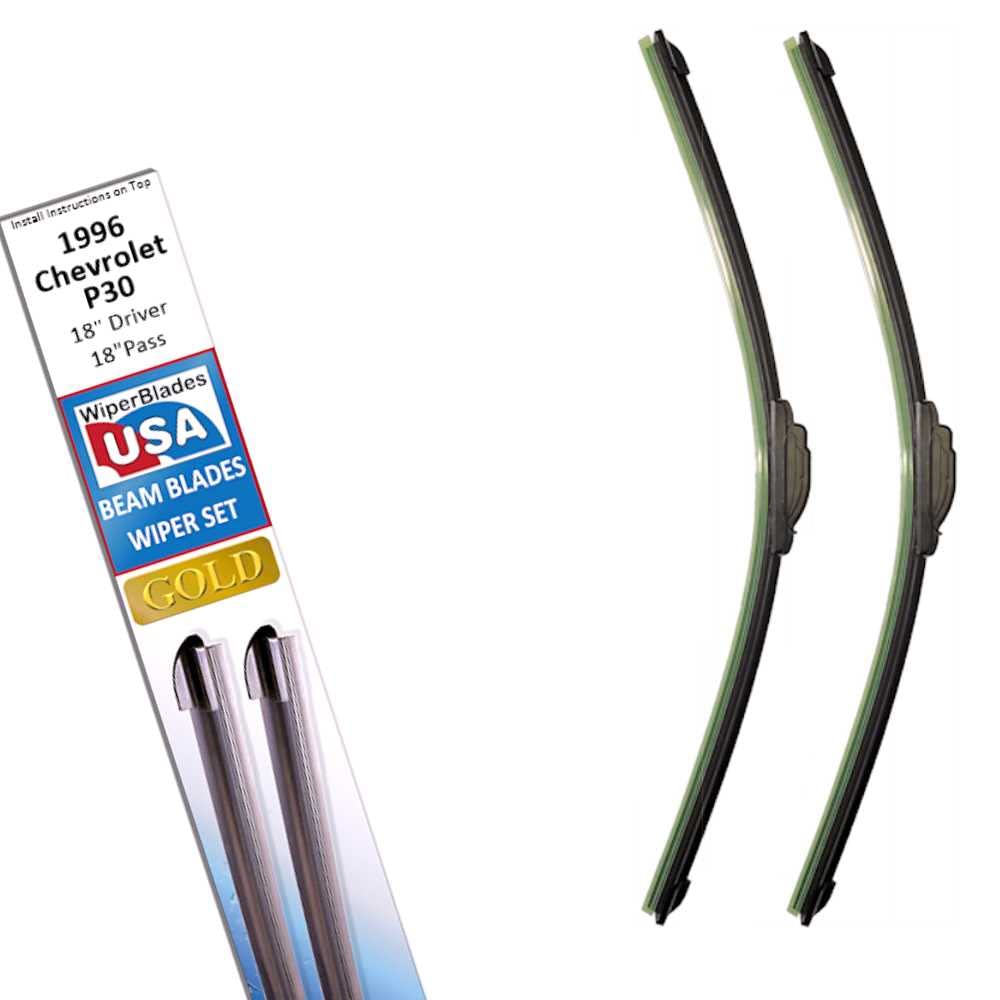Beam Blade Wipers Set For 1996 Chevrolet P30 Replacement Set - Wiperbladesusa Gold Beam Wiper Blades Wipers Set