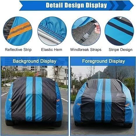 Car Cover Waterproof Custom Fit Mazda 6 (2002-2025), Full Exterior Cover for Automobiles Lightweight Resistant Outdoor Sun UV Ra