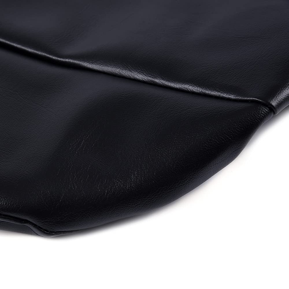 PIT66 Leather Seat Cover for Polaris RZR 570/800/900 & ACE 325/570, Black, Standard Fit