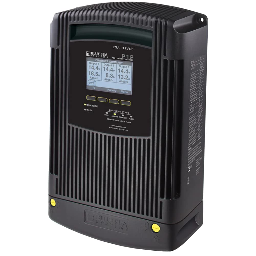 Blue Sea 7531 Charger Battery (12Vdc 25A 3 Output Gen 2)