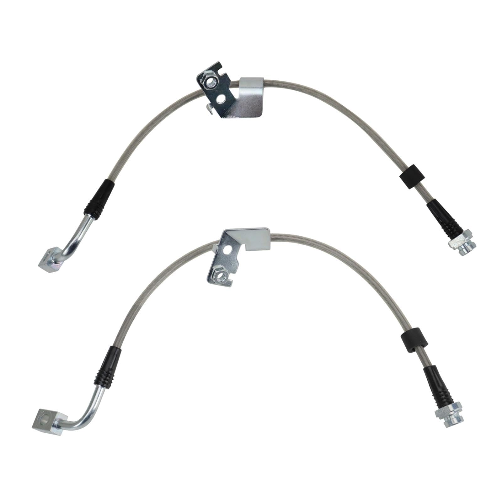 Trq Front Performance Brake Hose Set Compatible With 2009-2020 Dodge Journey