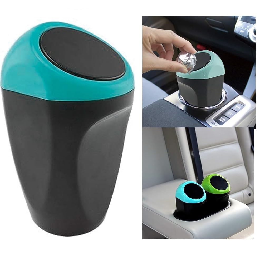 Fabbay Car Mini Dustbin With Lid Perfect For Car Trash Bin And Dustbin Holder For Car (Pack of 1)