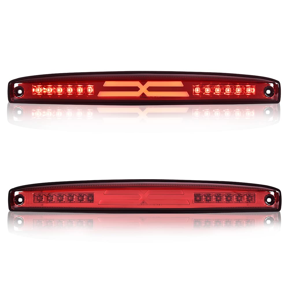 CROSSDESIGN LED Rear Center Tailgate Lamp X 3rd Brake Light Compatible With Dodge Ram 2500 3500 2003-2006,High Mount Rear Stop L