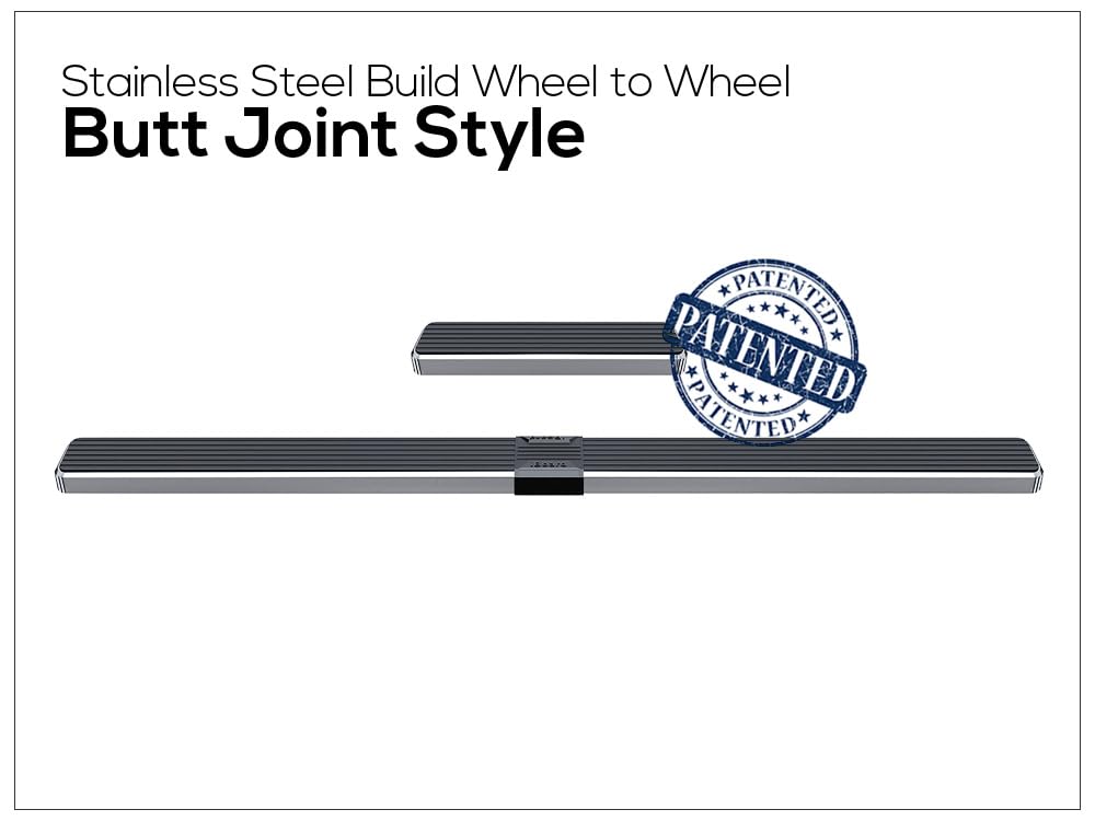 APS Running Boards 6 inches Silver Compatible with Ford Transit 2015-2025 Full Size Van 3-Door (Exclude 2022-2025 E-Transit) 304