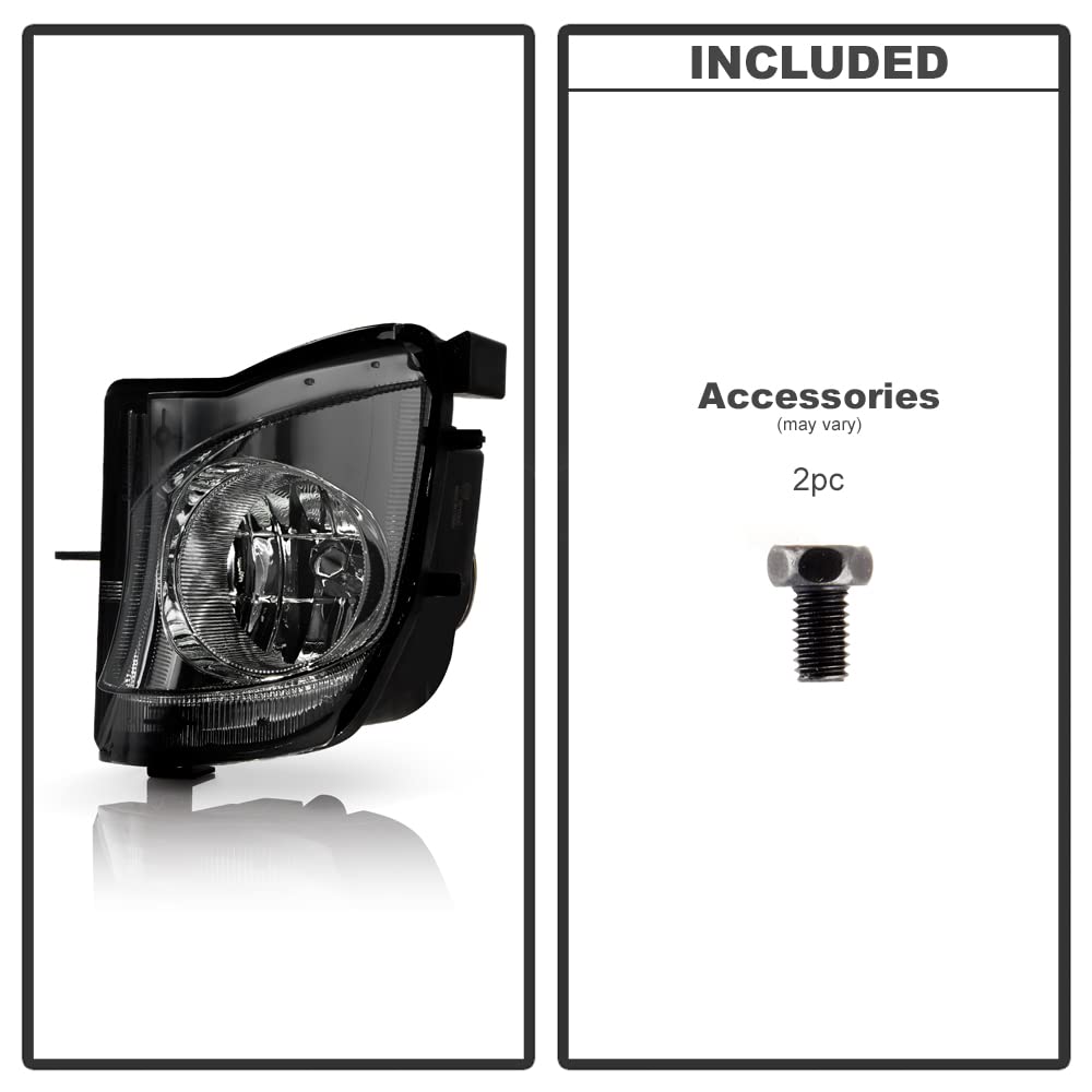 Acanii - For Smoked Lens 2006-2010 Is250 Is350 Direct Bumper Fog Lights Lamps Replacement Assembly Driver & Passenger