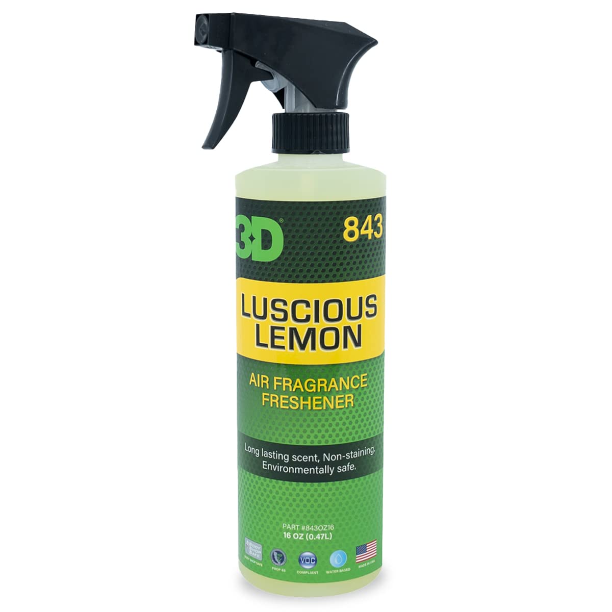 3D Car Air Freshener |16Oz. | (Luscious Lemon Scent)