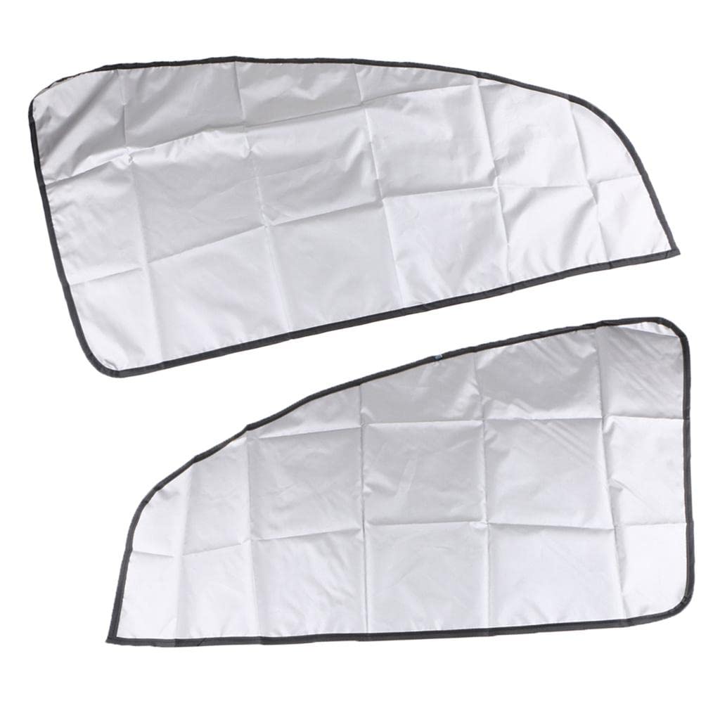 THE STYLE SUTRA 1 Pair Foldable Car Oblique Windows Sun Shield Windshield Protector Curtains