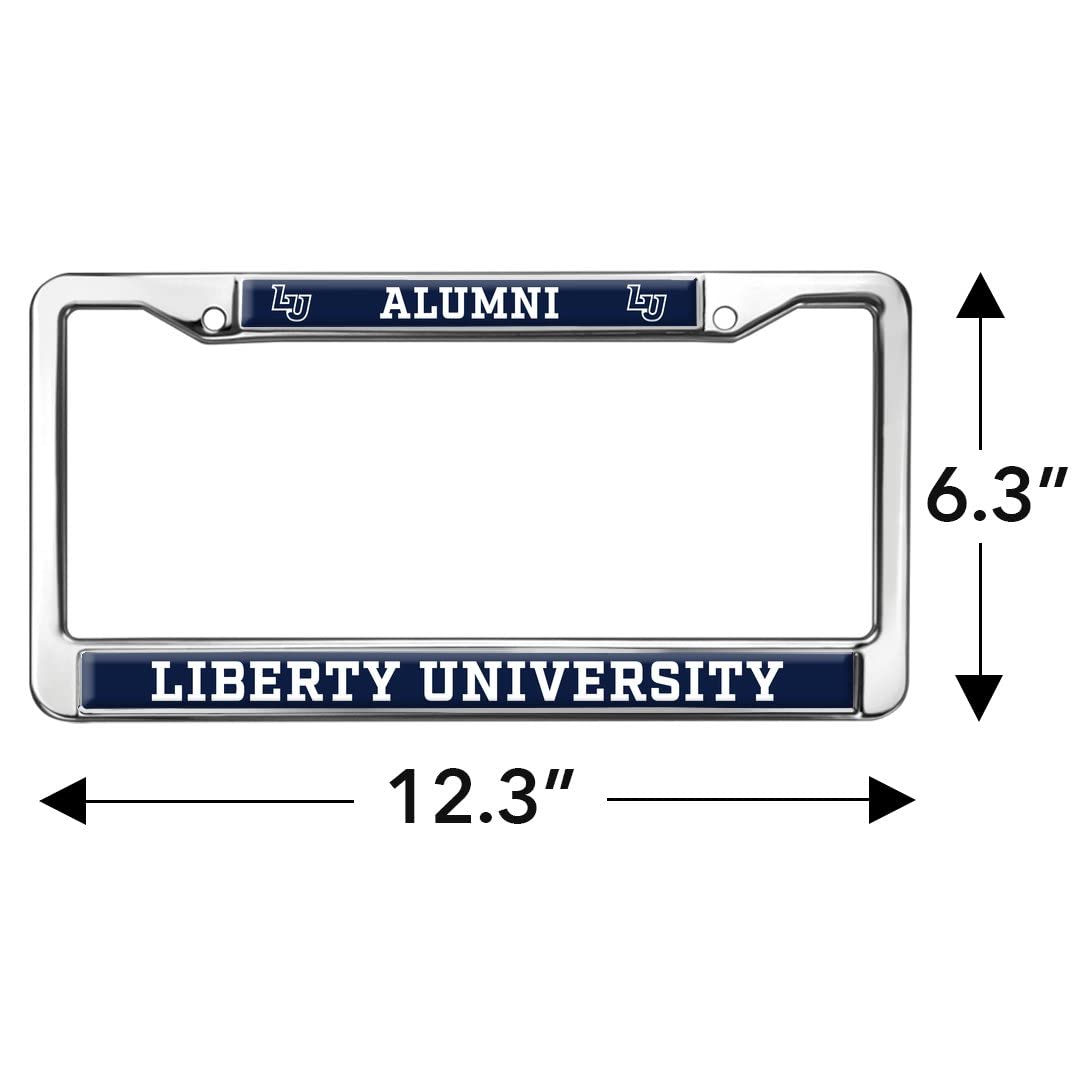 GRAPHICS & MORE Metal License Plate Frame - Liberty University Alumni - Full Size, One Size, Standard Design