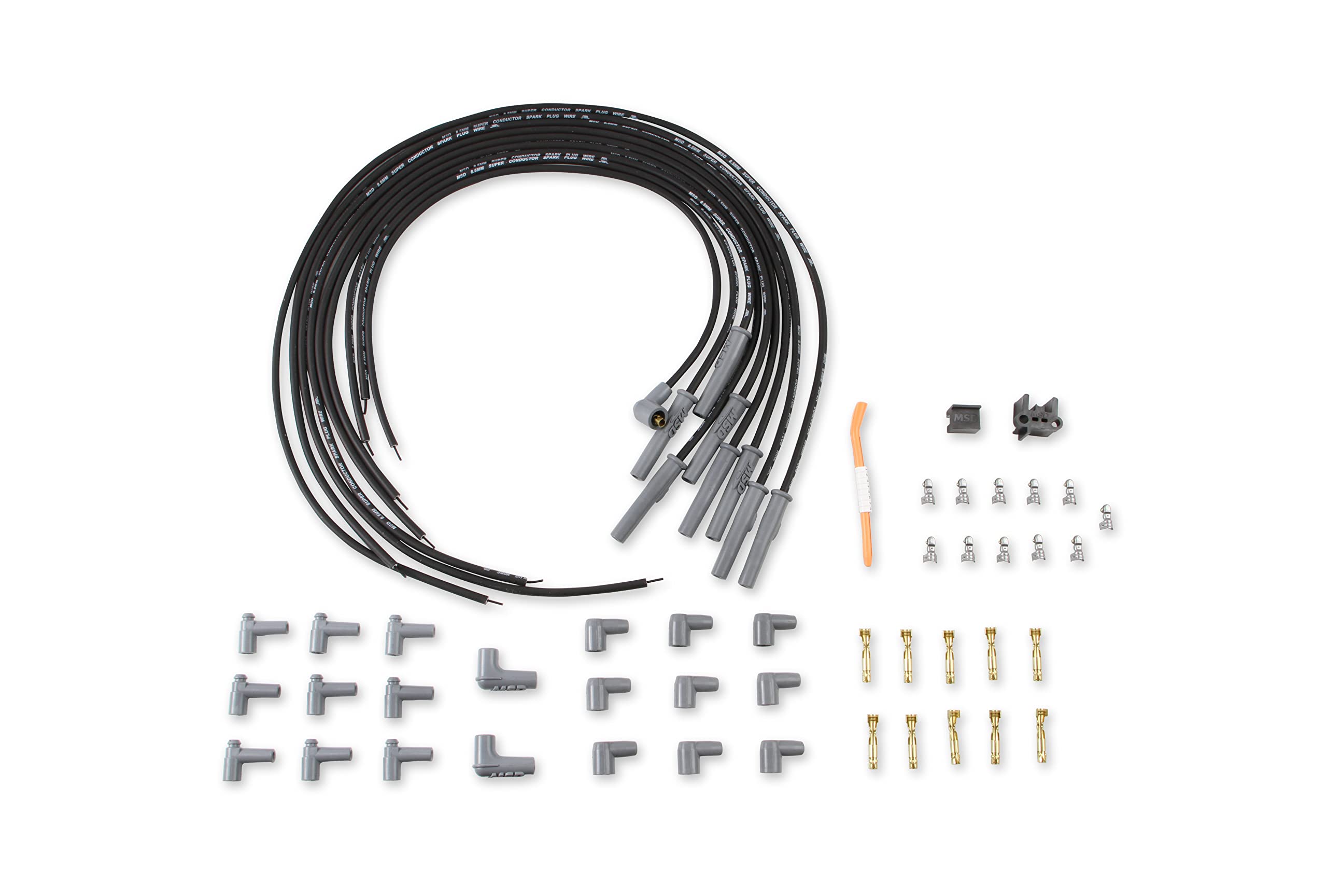 Msd 31193 Black 8.5Mm Super Conductor Spark Plug Wire Set