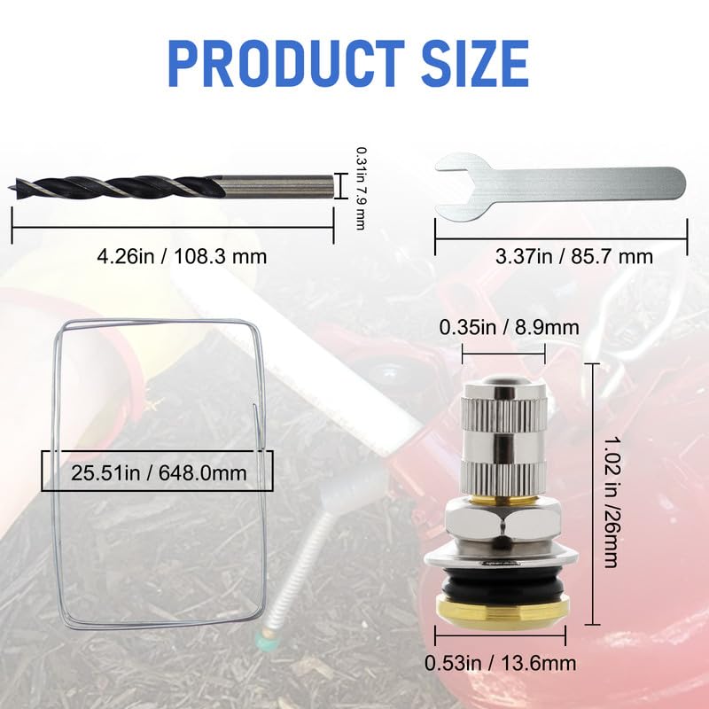 TaoTazon Gas Can Vent Caps - 6 Pack Leak-Proof Metal Replacement Plug for Faster Flow