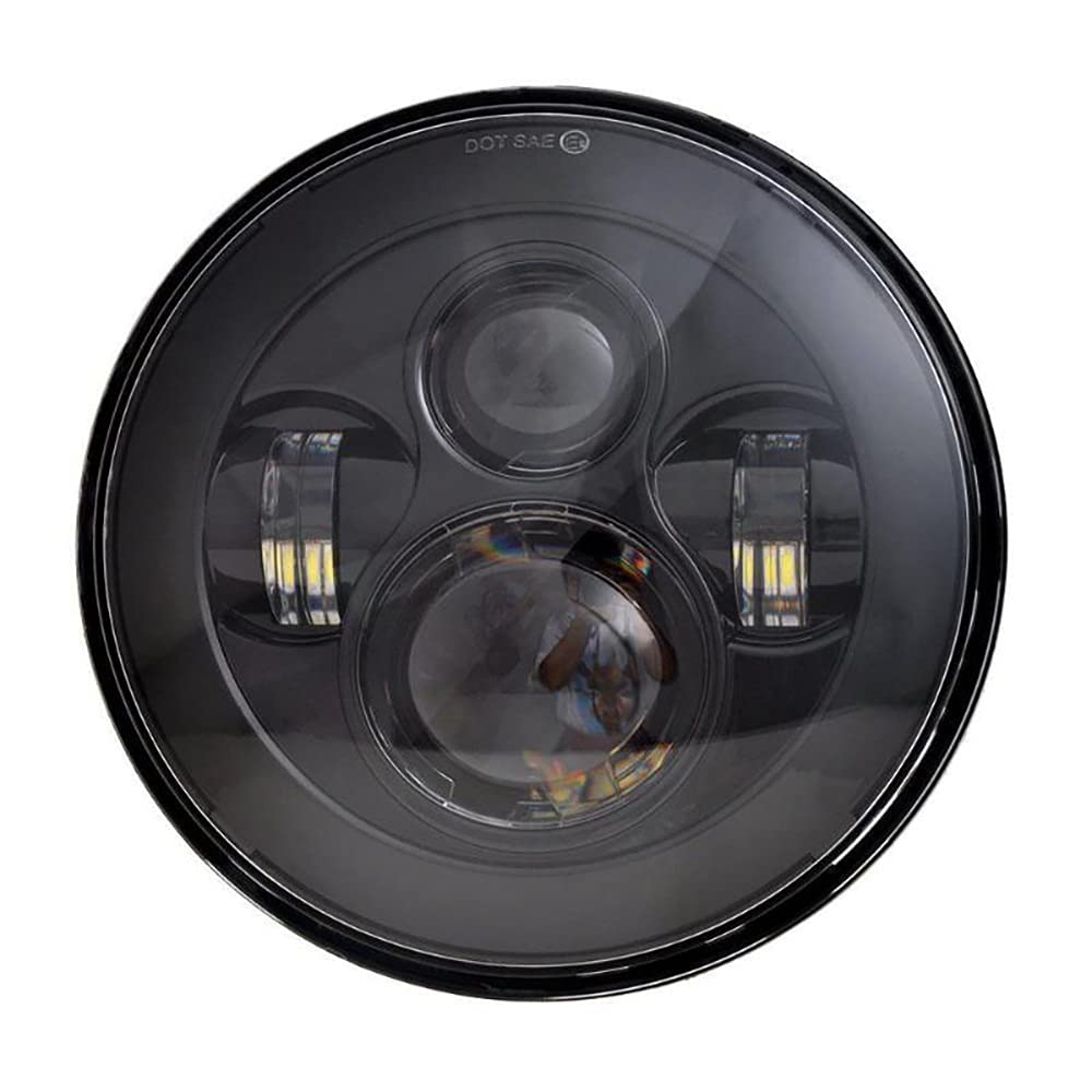 SUNPIE 7 inch Black LED Head light Compatible with H_arley Street Glide, Compatible with Tri Glide, Compatible with Electra Glid