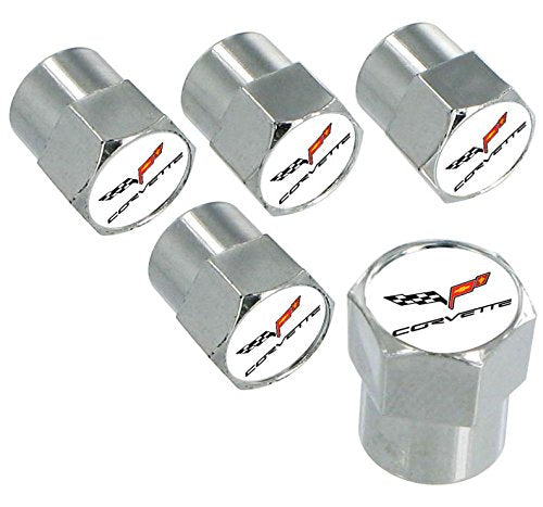 License Frame Inc. Chevrolet Chevy Corvette C6 Chrome Valve Cap Covers