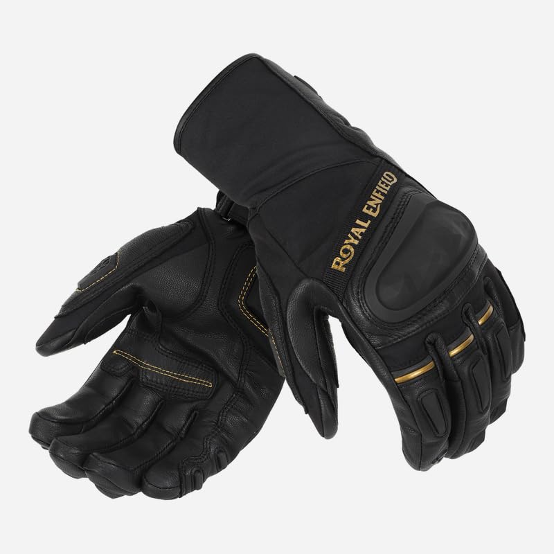Royal Enfield X RevIt Womens Darcha Riding Gloves | Leather & Pwr Sheild At Palm For Abrasion Resistance| Hydratex Weather Prot