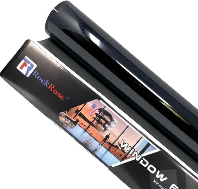 Rockrose Charcoal 2Ply Premium Carbon 20% Vlt Car Tint 24 In X 15Ft Professional Window Tint Heat, Uv, And Irr Block Tint For Ca