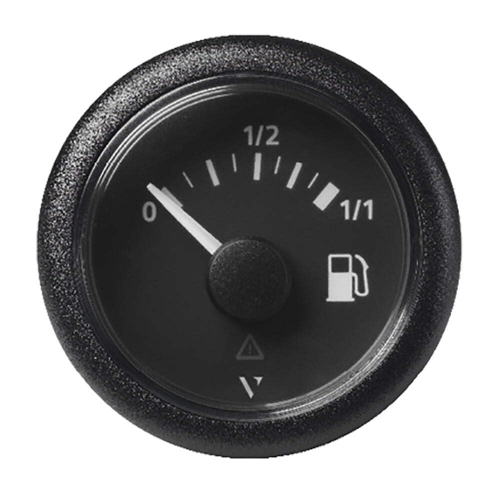 Veratron 52Mm (2-1/16'') Viewline Fuel Tank Level Gauge - 0 To 1/1 - Black Dial & Round Bezel