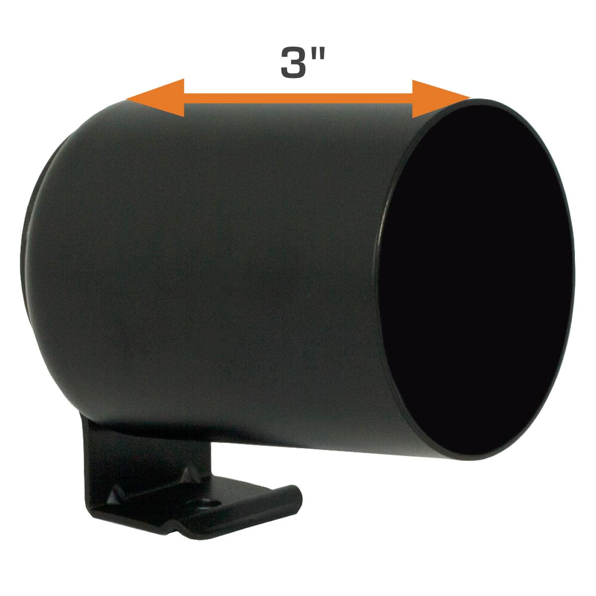 Glowshift Universal Black Single Gauge Metal Dashboard Pod - Fits Any Make/Model - Mounts (1) 2-1/16'' (52Mm) Gauge To Vehicle'S