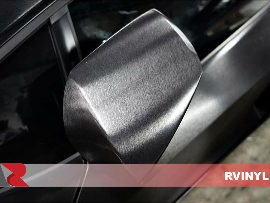 3M 2080 Series Br212 Brushed Black Metallic - 5Ft X 1Ft - 5Sq Ft - Dual Cast Textured Finish Vinyl Car Wrapping Film - Vehicle S