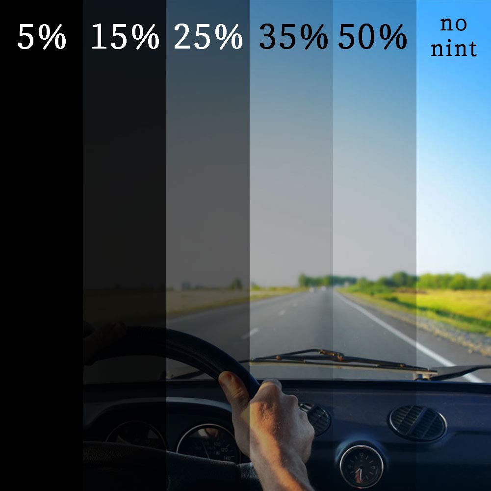 25% 20 in x 10 Ft DIY Professional Adhesive Window Tint Film Uncut Roll Car Wrap Film Automotive DIY Decals