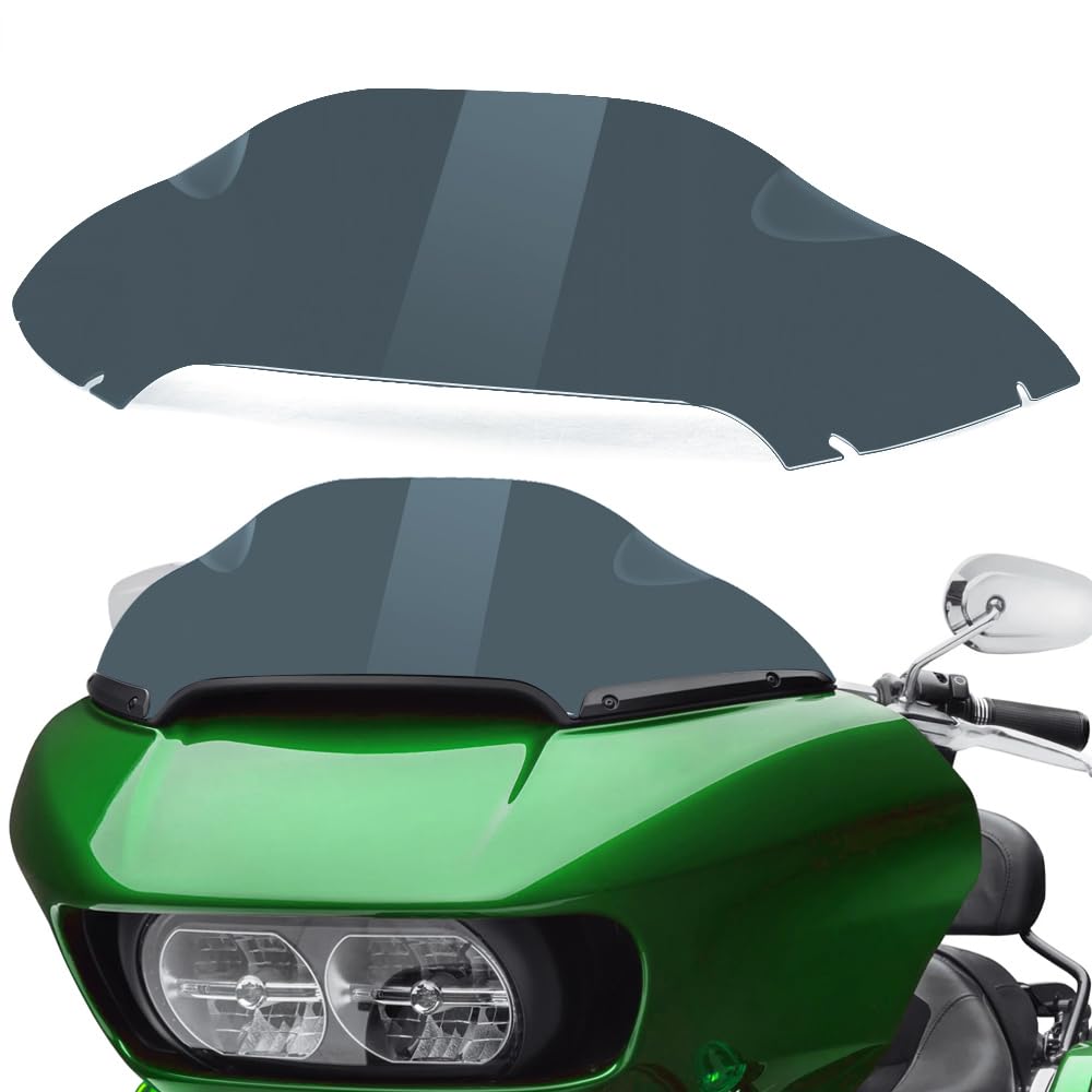 8'' Wave Windshield Windscreen Wind Splitter fits for Harley Davidson Touring Road Glide FLTR 2015-2023 2016 2017 2018 2019 2020