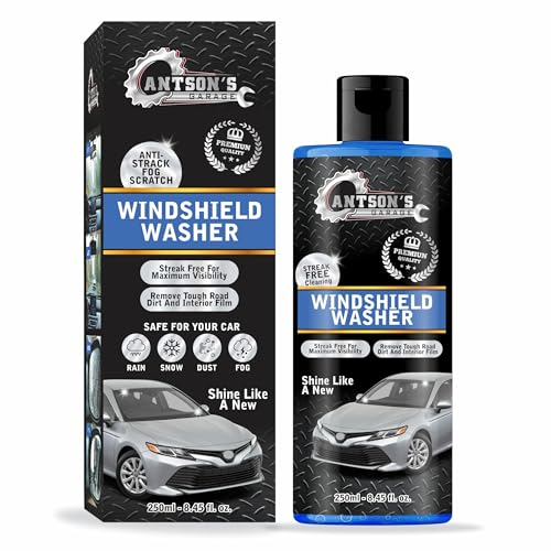 Antson Windshield Washer Fluid For Car | Car Windshield Cleaner Liquid In Concentrate Form (20Ml For 1L Tank) A Streak Free Fini