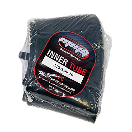 MMG Heavy Duty Inner Tube 3.25/3.50-19 TR4 Valve Stem compatible with Honda CB125, Yamaha DT175, Kawasaki KZ400, Suzuki GN400, B
