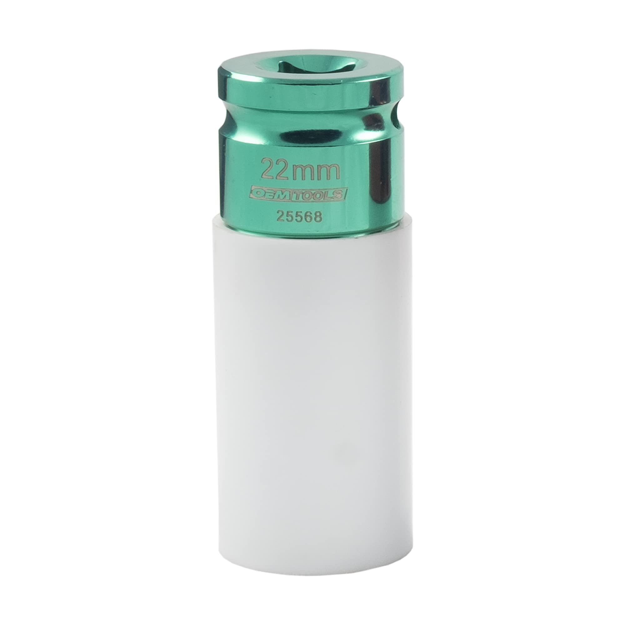 Oemtools 25568 1/2 Inch Drive 22Mm Non-Marring Lug Nut Socket, Protects Lug Nuts From Damage, Color-Coded And Clearly Marked Tir