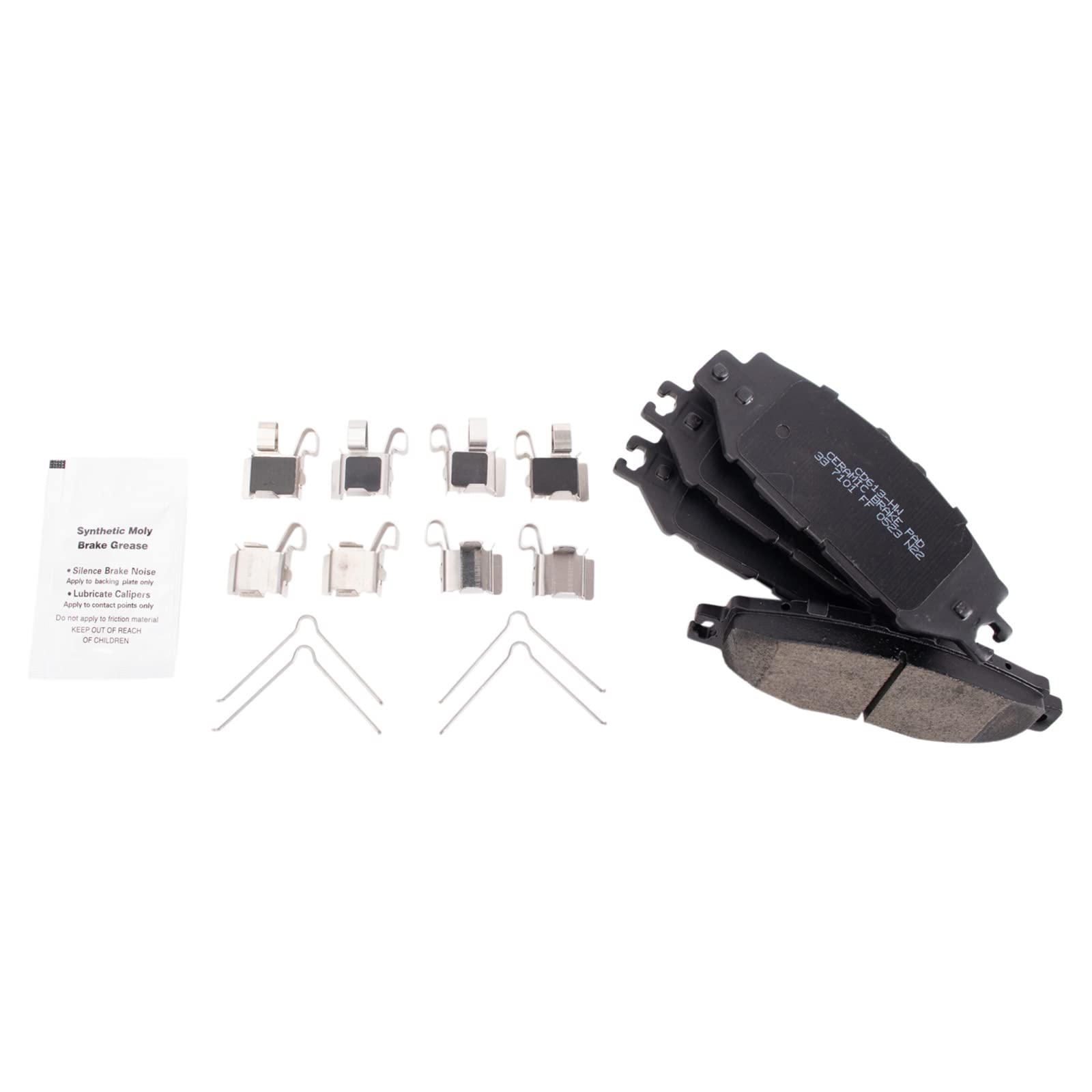 TRQ Rear Brake Pads Ceramic Compatible with 1993-2000 Lexus LS400