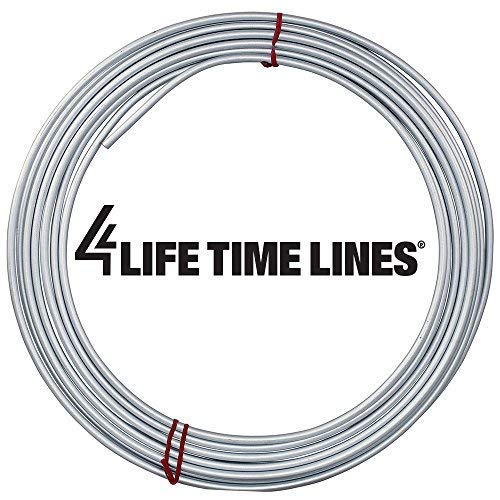 4LIFETIMELINES 1/4'' x 25' Galvanized Steel Brake, Fuel, Transmission Line Tubing Coil, Galvanized Steel Line Replacement, Resis