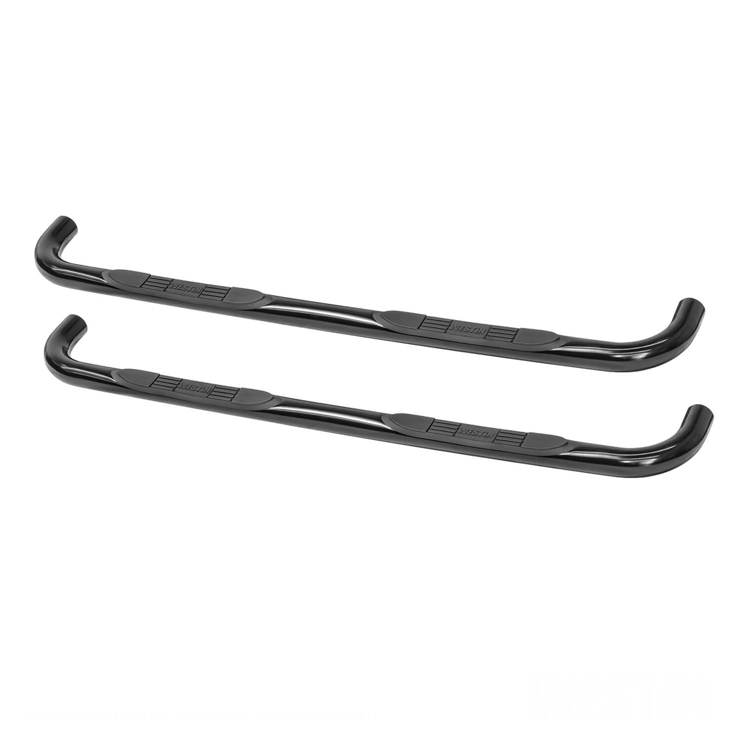 Westin E-Series 3" Round Nerf Bars, Alloy Steel, Black, Model 23-0535, Fits 1980-1997 F150 F250 F350 Standard Cab & Bron