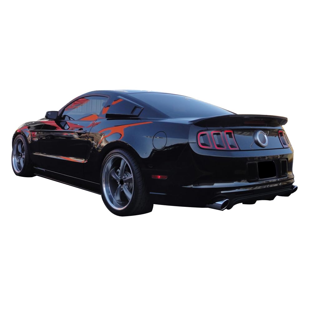 Trunk Spoiler Compatible With 2010-2014 Ford Mustang, Gt500 Shelby 1Pc Style Abs Unpainted Trunk Boot Lip Spoiler Wing Deck Lid By Ikon Motorsports, 2011 2012 2013