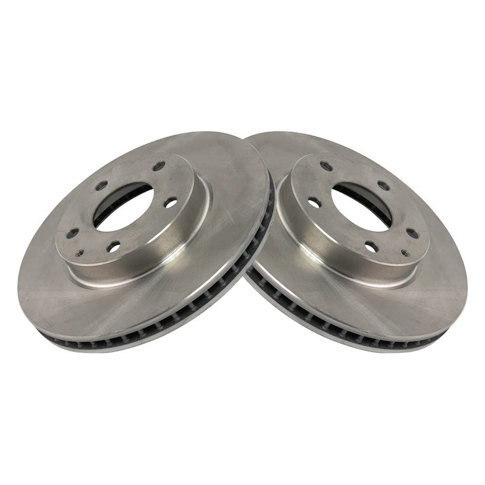 Trq Front Brake Rotors Set Vented Compatible With 2014-2018 Mazda 3 2016-2021 Cx-3