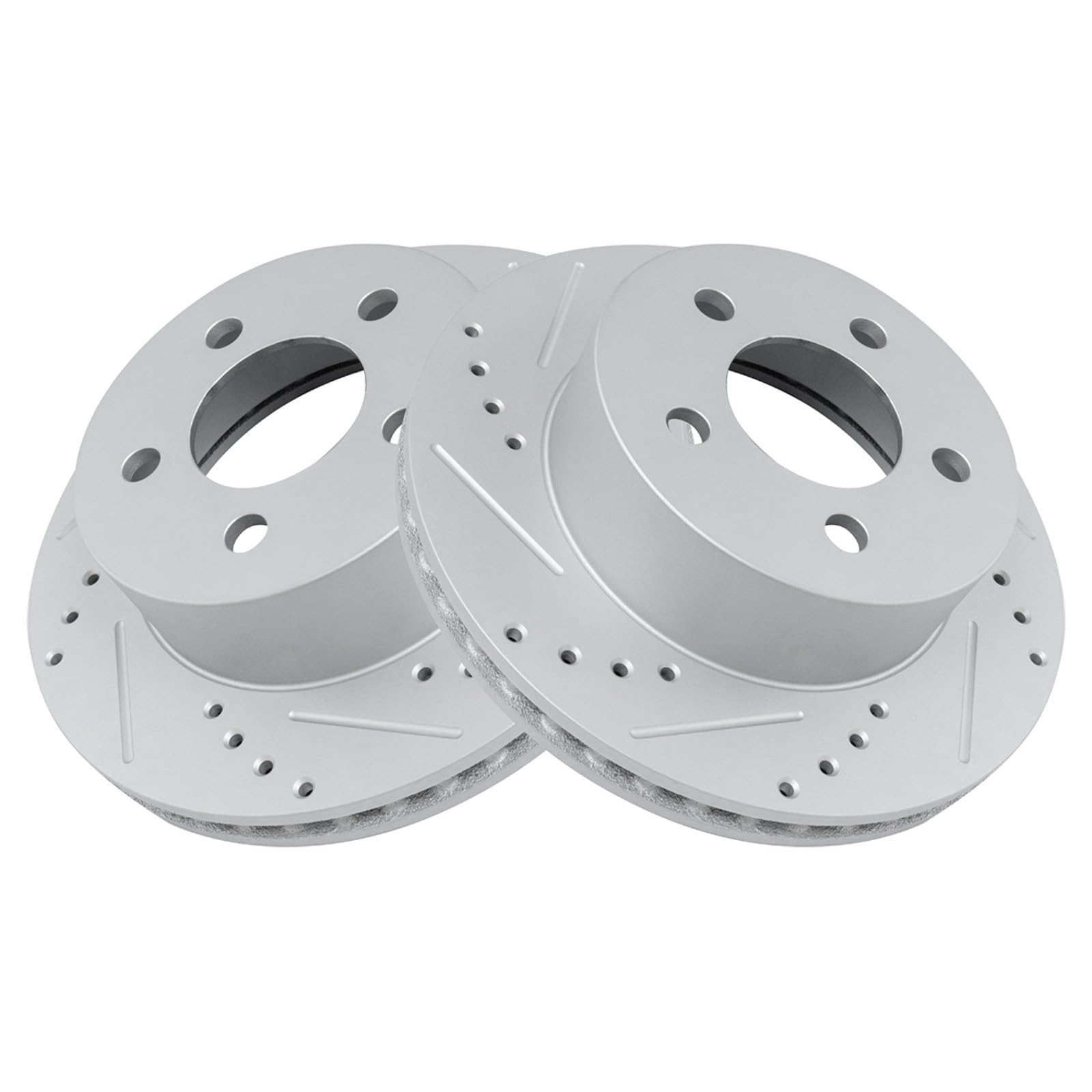 Trq Front Performance Brake Rotors Set Premium G-Coated Compatible With 1999-2001 Jeep Cherokee 1997-2006 Wrangler