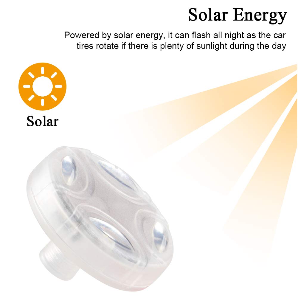 Kaidengzhe Solar Car Tire Wheel Lights Led Car Wheel Tire Air Valve Cap Light With Motion Sensors Flashing Colorful Led Gas Nozz