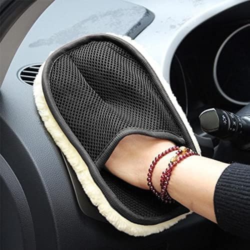 Lisher Multicolor Car Cleaning Glove | Car Wash Microfiber Cleaner Glove | 1 Pcs