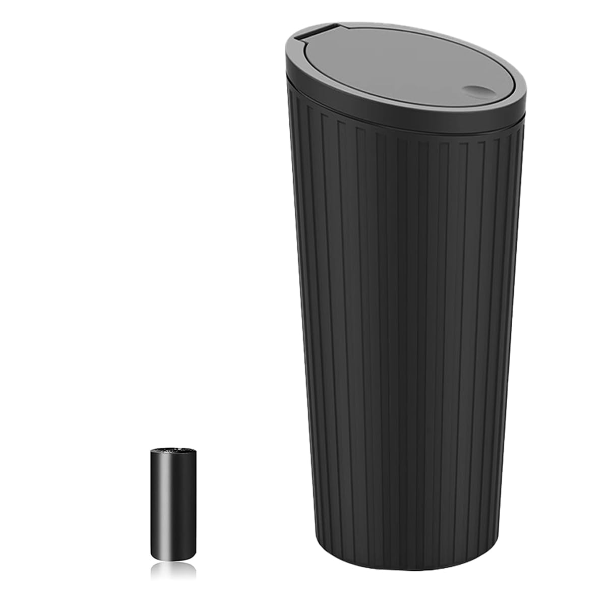 SGLRT Car Trash Bin with Lid  Universal Leakproof Vehicle Garbage Can Bin  Car Organizer with 20pcs Trash Bags