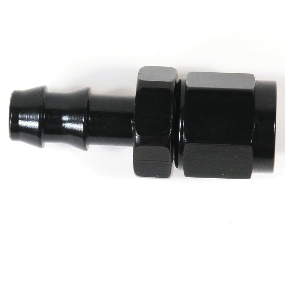 -4An St Blk Push-On Hose End