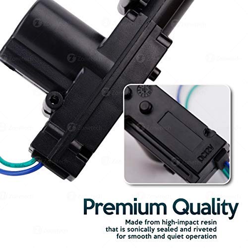 ZONETECH High Power Door Lock Actuator - Heavy Duty Durable Black Universal (2-Pack)