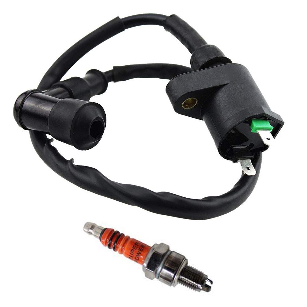 Ignition Coil Solenoid Relay Voltage Regulator 5-Pin Cdi Box Spark Plug For 50Cc 70Cc 90Cc 110Cc 125Cc Atv Go Kart Dirt Bike Pit Bike By Topemai