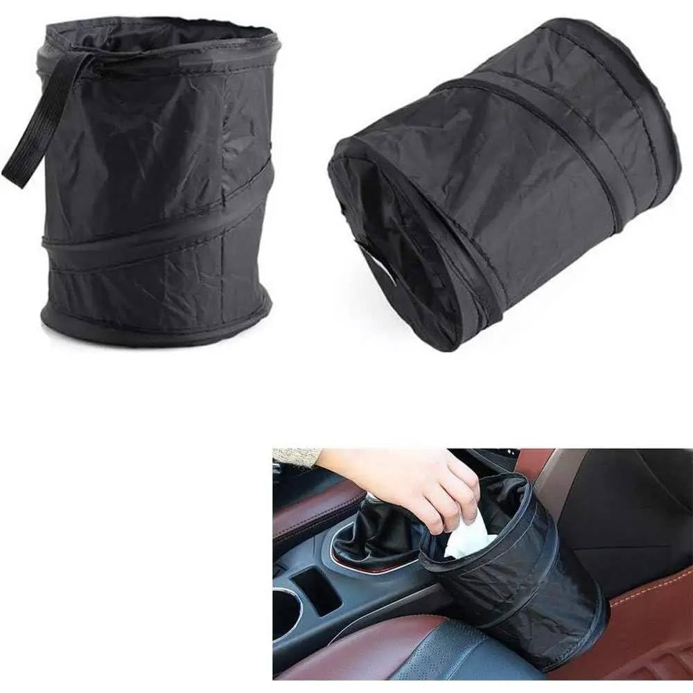 Mann MartFoldable Car Trash Can: Waterproof, Portable Car Garbage Bag for Clean Interior