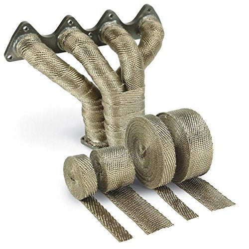 Design Engineering 010130 Titanium 2'' x 100' Exhaust Heat Wrap with LR Technology